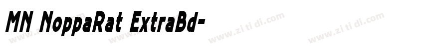 MN NoppaRat ExtraBd字体转换